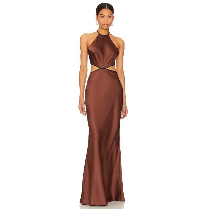 Misha 【 Edem Backless Maxi Dress Women Chocolate 】 ドレス レディース｜スニケス