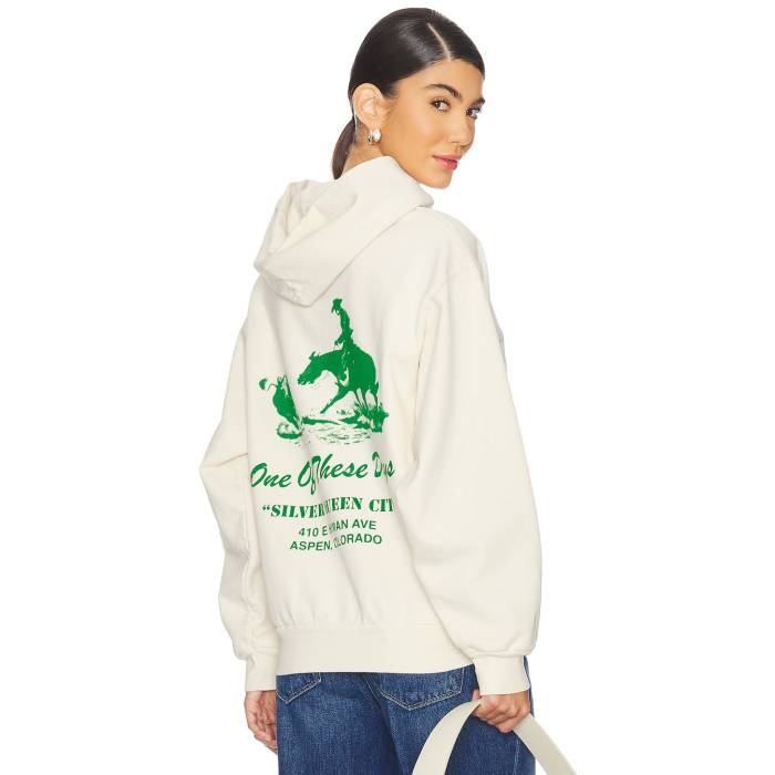 One Of These Days 【 X Fwrd Silver Queen Hoody Unisex Washed Bone 】 Silver 銀色・シルバー フーディー パーカー ユニセックス