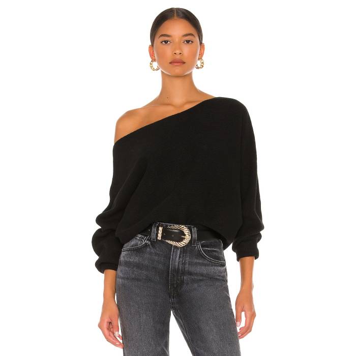 House Of Harlow 1960 【 X Revolve Winifred Wide Neck Sweater Women Black 】 トレーナー レディース 黒色 ブラック