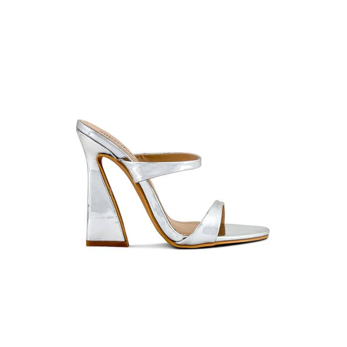 Superdown 【 Serena Heel Women Silver 】 踵 レディース Silver しろがね色・しろがね色