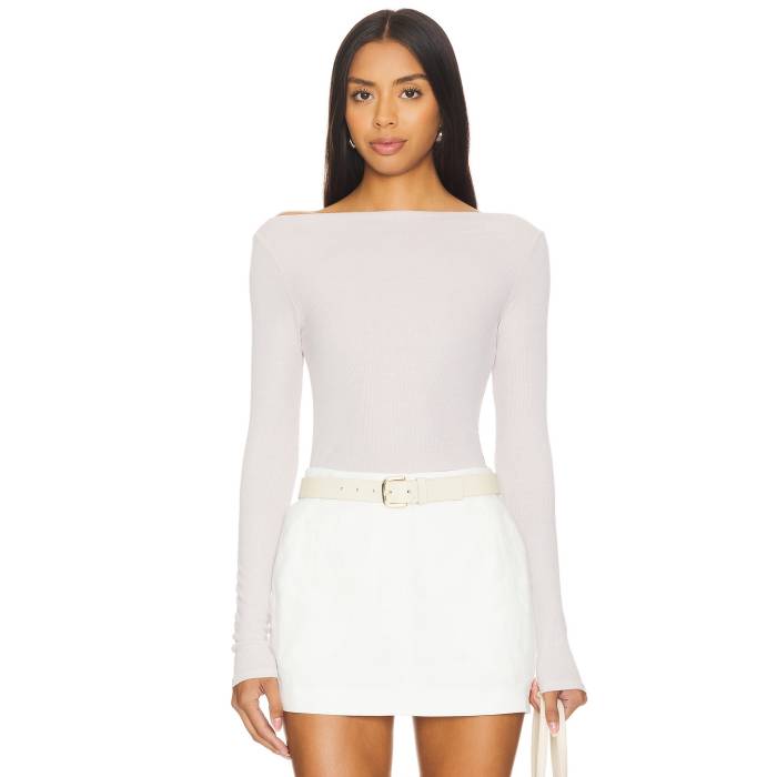 Enza Costa 【 Silk Knit Boat Neck Women Salt 】 編み物 レディース