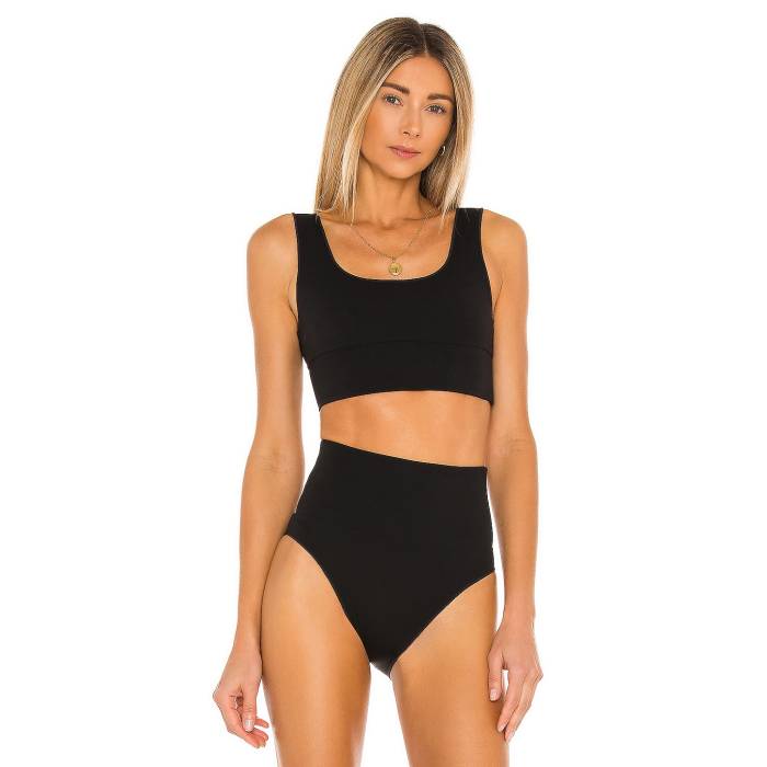 It\u0027s Now Cool 【 Contour Crop Bikini Top Women Black 】 Crop クロップ レディース 黒いこと 黒いこと
