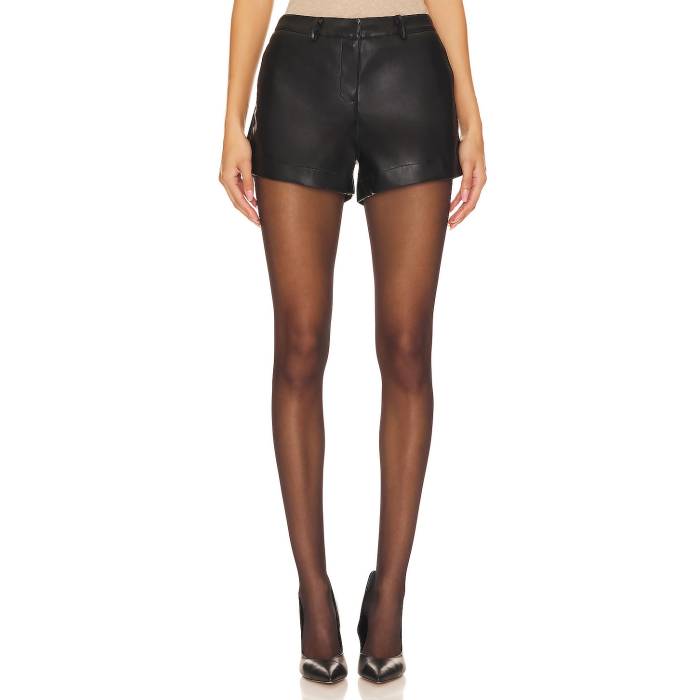 Sndys 【 Wendy Faux Leather Shorts Women Black 】 レザー ショーツ レディース 黒色 ブラック｜スニケス 24,984円