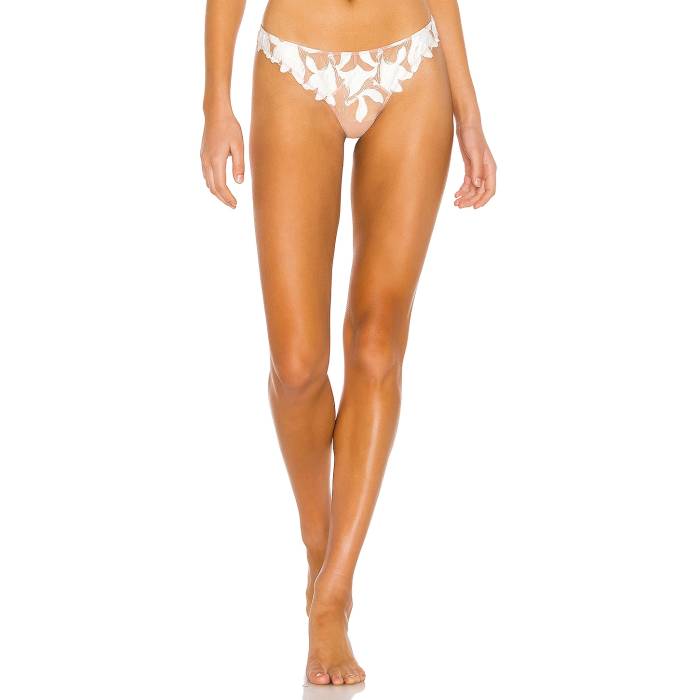 フルールドゥマル Fleur Du Mal 【 Lily Lace Thong Women Ivory 】 レディース 象牙色