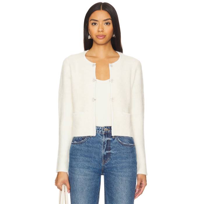 バッシュ バリウム\u0026Sh 【 Grayson Cardigan Women Ecru 】 ジレー レディース