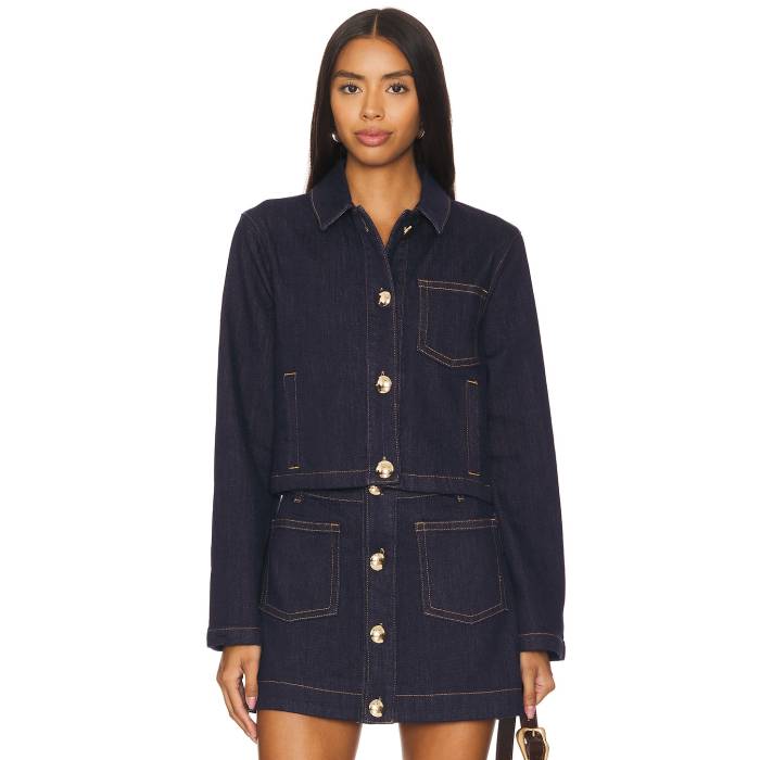 バル点点 Bardot 【 Lorenzo Denim Shirt Women Dark 】 ジーンズ レディース