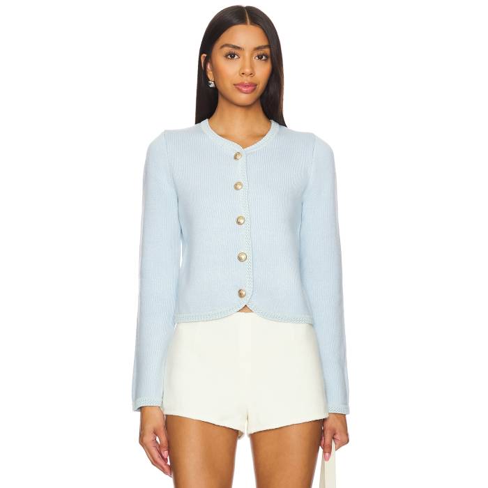 Majorelle 【 Julane Cardigan Women Light Blue 】 ジレー レディース 青味 青み