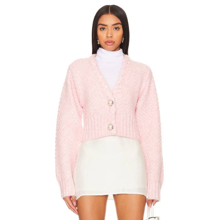 Majorelle 【 Phiala Cardigan Women Baby Pink 】 ジレー レディース pink サクラ色