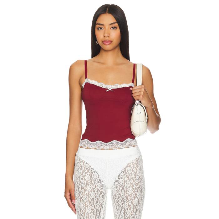 ライオネス Lioness 【 Top Model Cami Women Burgundy 】 レディース ぶどう酒色・バーガンディー