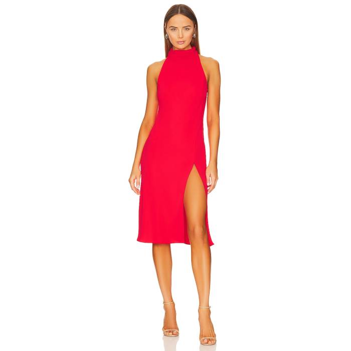 アマンダアプリチャード Amanda Uprichard 【 Stanford Dress Women Crimson 】 スタンフォード ドレス レディース クリムゾン|スニケス
