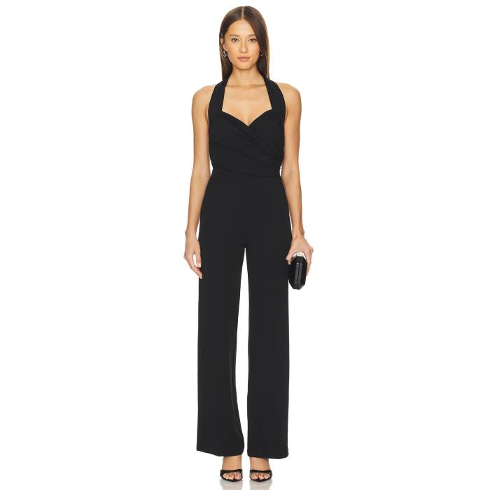 Superdown 【 Annika Jumpsuit Women Black 】 飛び降りる背広 レディース 黒いこと 黒いこと