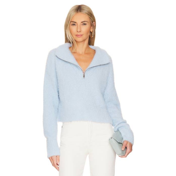 Camila Coelho 【 Jaelyn Pullover Women Baby Blue 】 レディース 青碧 青碧