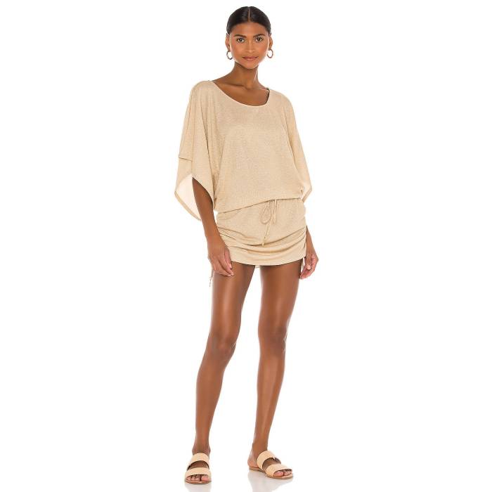 ルリファマ Luli Fama 【 Cosita Buena South Beach Dress Women Gold Rush 】 ドレス レディース ゴールド rush ラッシュ｜スニケス