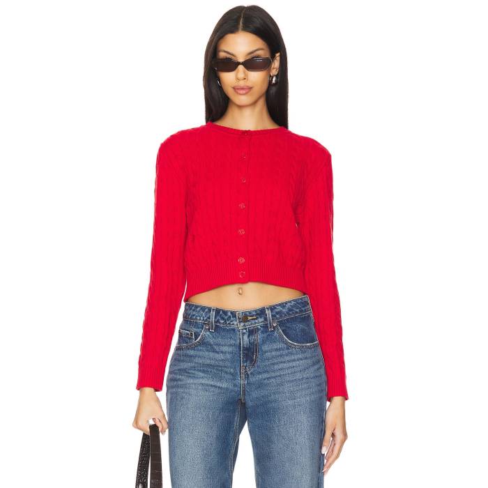Frankies Bikinis 【 Dudley Cable Knit Cardigan Women Heartstrings 】 ダドリー ニット カーディガン レディース｜スニケス 20,016円