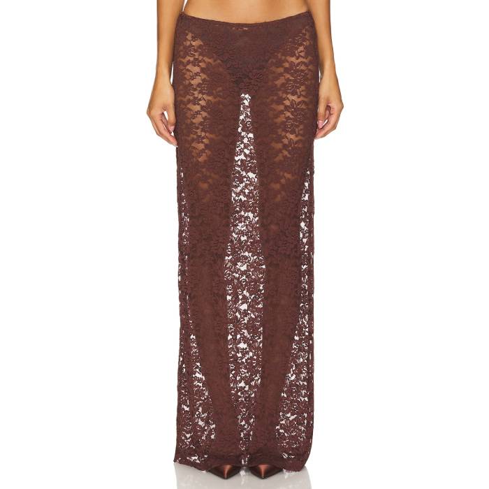 ライオネス Lioness 【 Black Swan Lace Maxi Women Chocolate 】 黒色 ブラック レディース
