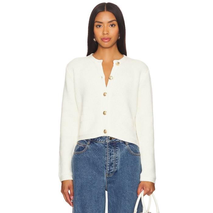 スティーブマデン Steve Madden 【 Fantino Cardigan Women Antique White 】 ジレー レディース 白いこと 白いこと