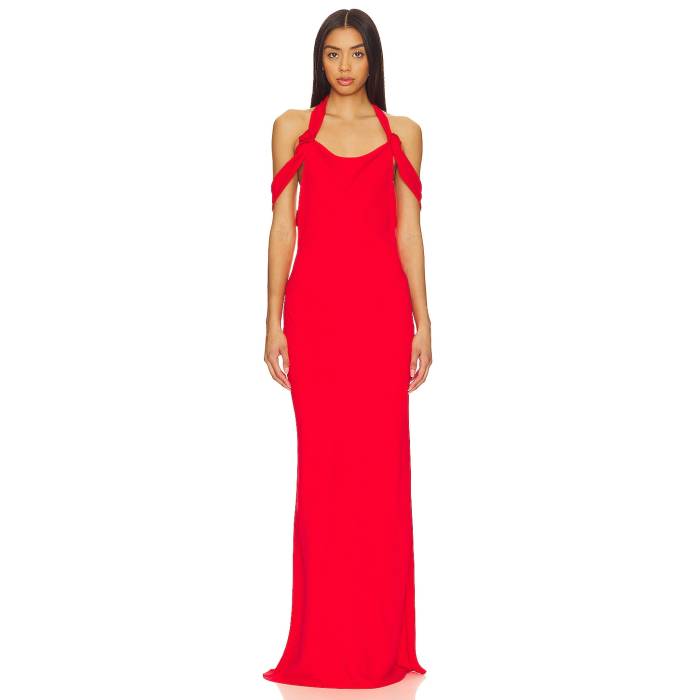 アマンダアプリチャード Amanda Uprichard 【 X Revolve Serenade Maxi Dress Women Crimson 】 ドレス レディース クリムゾン|スニケス