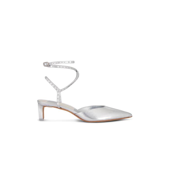 ドルチェビータ Dolce Vita 【 Loklyn Stud Heel Women Silver 】 踵 レディース Silver しろがね色・しろがね色