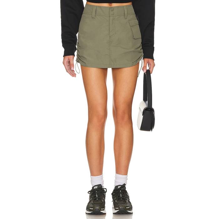 Superdown 【 Dion Cargo Mini Skirt Women Olive Green 】 カーゴ レディース olive オリーブ green 緑・グリーン｜スニケス