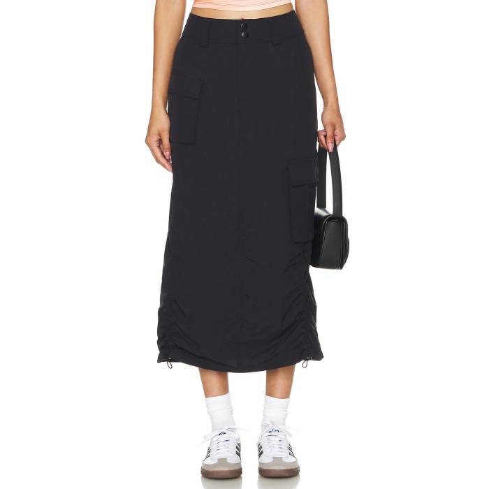 Superdown 【 Mila Cargo Midi Skirt Women Black 】 カーゴ レディース 黒色 ブラック