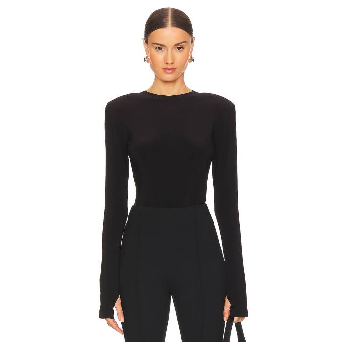 Norma Kamali 【 Shoulder Pad Top Women Black 】 レディース 黒色 ブラック|スニケス