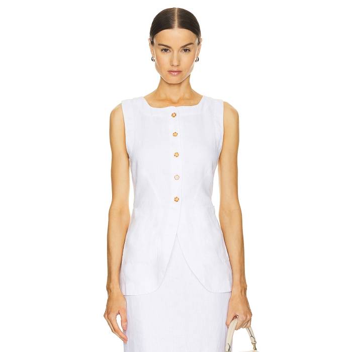Posse 【 Emma Vest Women Ivory 】 限りない レディース 象牙色