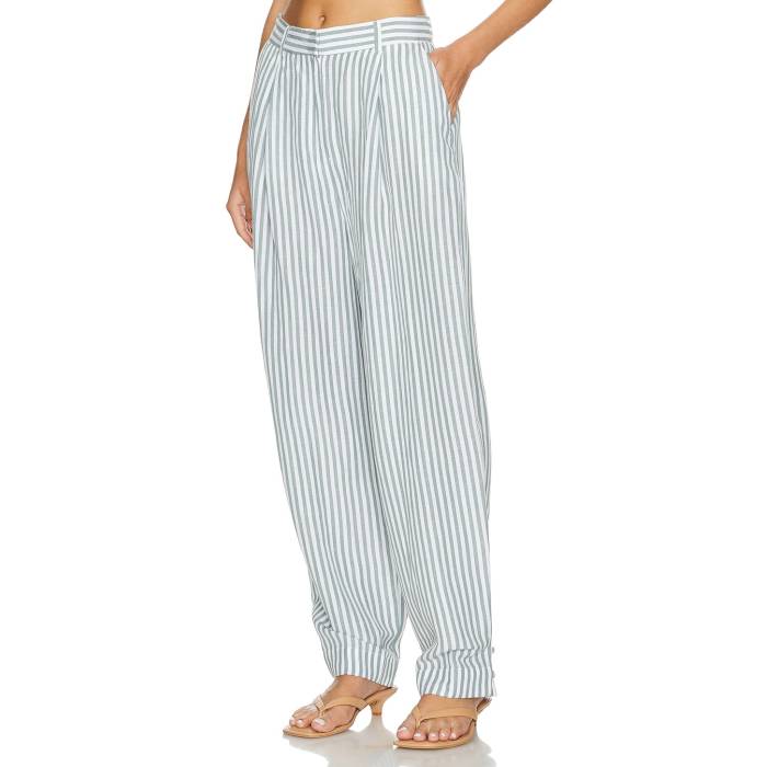 Posse 【 Lorenzo Pant Women Seagrass Stripe 】 ズボン下 レディース Stripe 縞模様