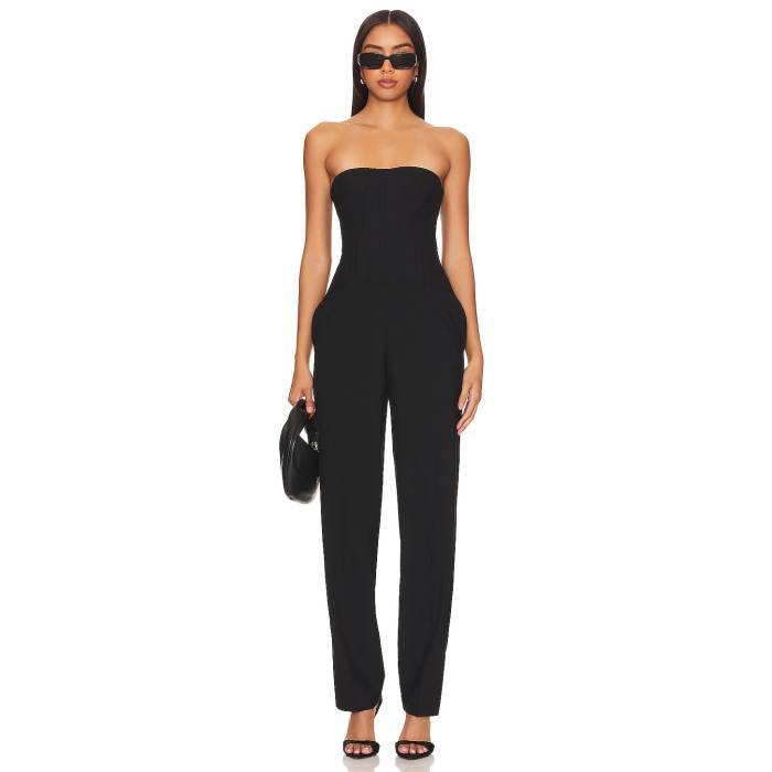 Nbd 【 Aitana Corset Jumpsuit Women Black 】 飛び降りる背広 レディース 黒いこと 黒いこと