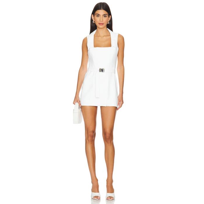 アマンダアプリチャード Amanda Uprichard 【 X Revolve Larenta Romper Women Ivory 】 ロンパース レディース 象牙色