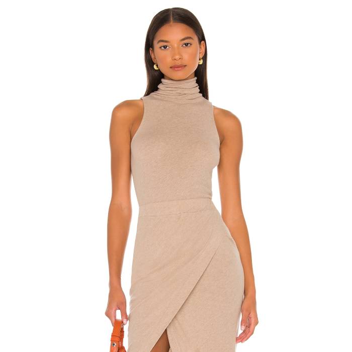 Enza Costa 【 Cashmere Halter Turtleneck Women Khaki 】 レディース カーキ