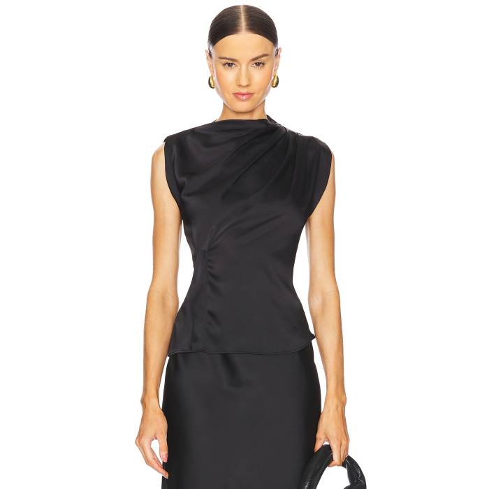 L\u0027academie 【 By Marianna Adira Top Women Black 】 レディース 黒いこと 黒いこと