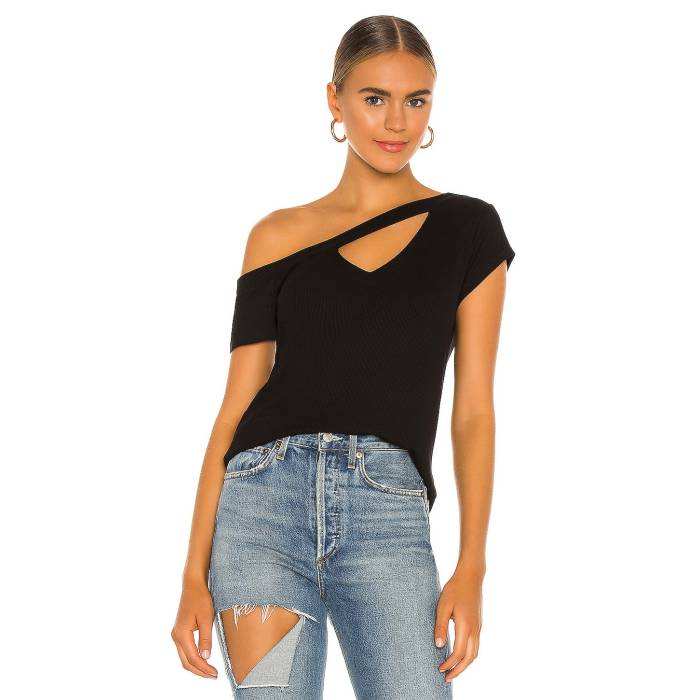 Lna 【 Ribbed Klane Top Women Black 】 レディース 黒いこと 黒いこと