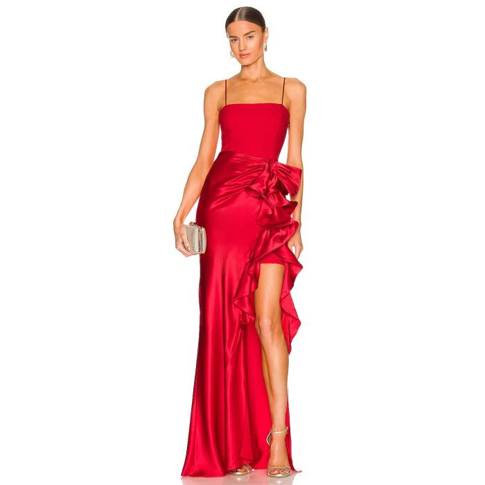 Cinq A Sept 【 Drina Gown Women Pimento Red 】 レディース Red 赤・赤いこと