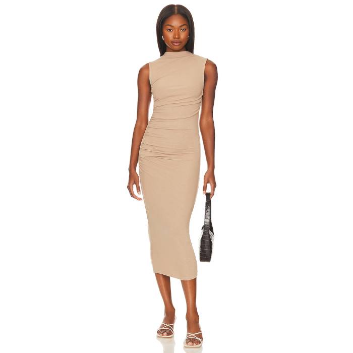 Enza Costa 【 Silk Knit Sleeveless Twist Midi Dress Women Parchment 】 ニット Sleeveless ノンスリーブ ドレス レディース|スニケス