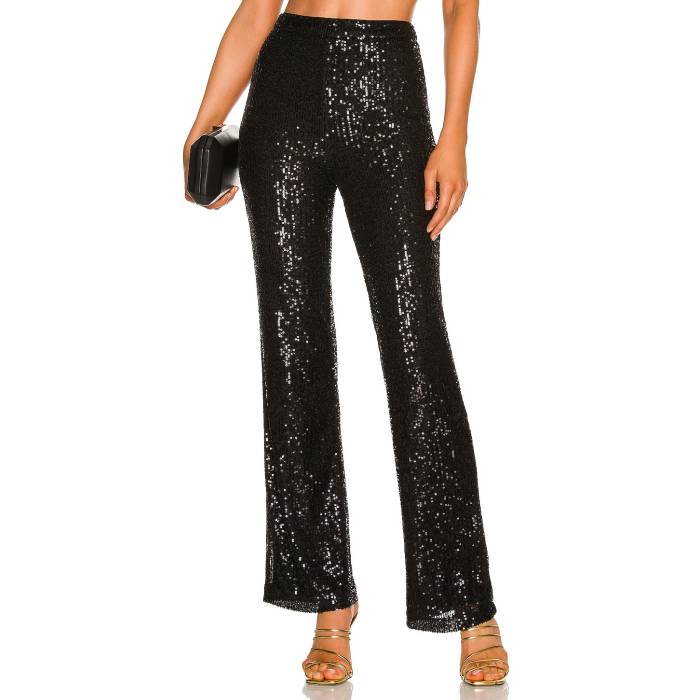 Camila Coelho 【 Calvin Pant Women Black 】 ズボン下 レディース 黒いこと 黒いこと