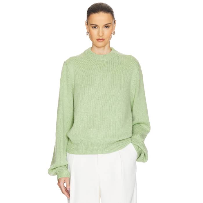 Helsa 【 Lynnea Crew Pullover Women Sea Foam 】 労働者の一団 レディース