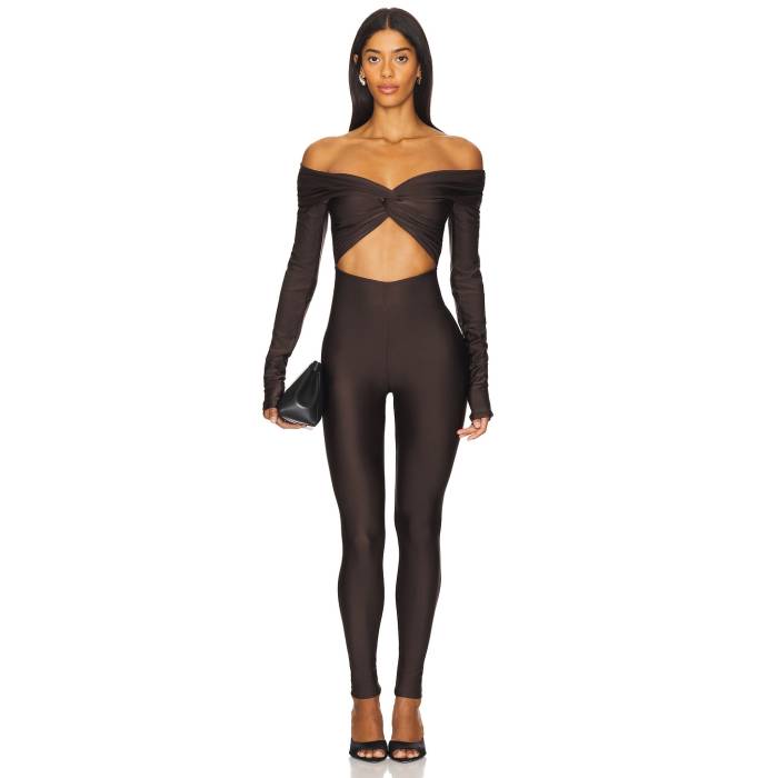 The Andamane 【 Kendall Jumpsuit Women Brown 】 飛び降りる背広 レディース 赤銅色 赤銅色