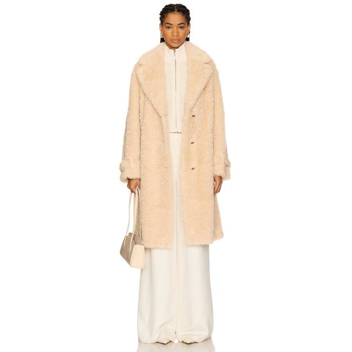 Lamarque 【 Adina Faux Fur Coat Women Beige 】 レディース ベージュ