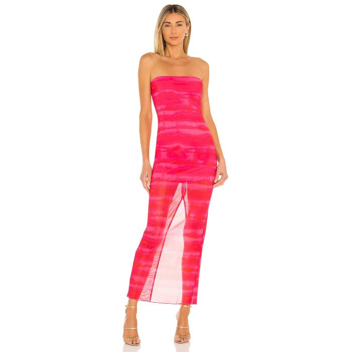 H:ours 【 Rios Maxi Dress Women Strawberry Tie Dye 】 ドレス レディース ネクタイ|スニケス