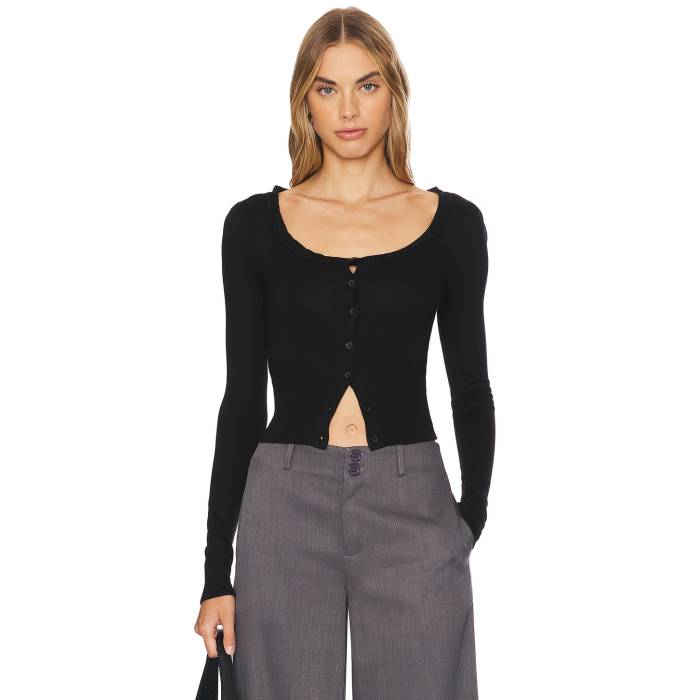 All The Ways 【 Tessa Cardigan Top Women Black 】 カーディガン レディース 黒色 ブラック｜スニケス