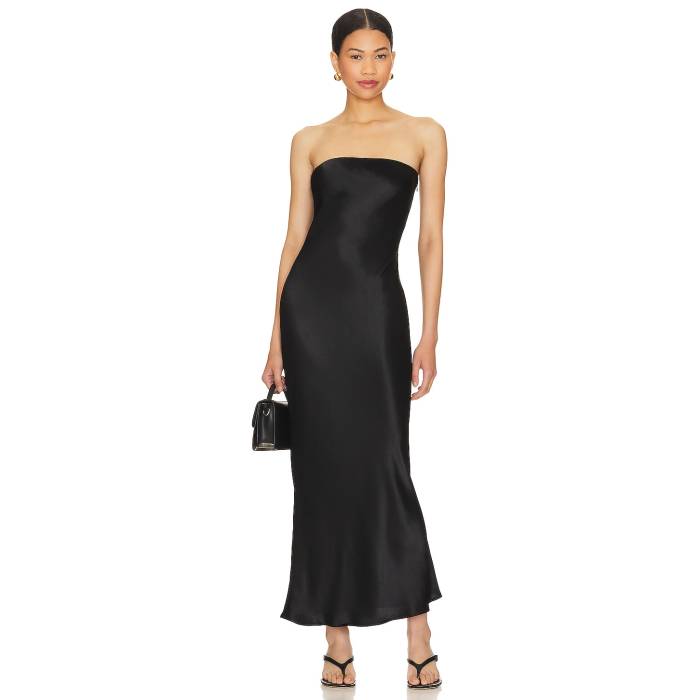 Sndys 【 Angel Strapless Midi Dress Women Black 】 御召しもの レディース 黒いこと 黒いこと