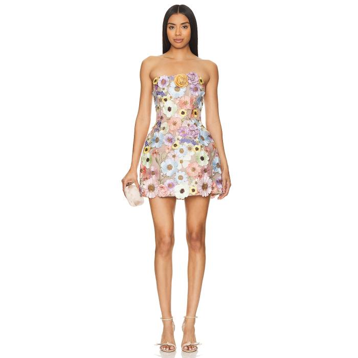 Bronx And Banco 【 Bouquet Maraya Mini Dress Women Pastel Floral Multi 】 御召しもの レディース