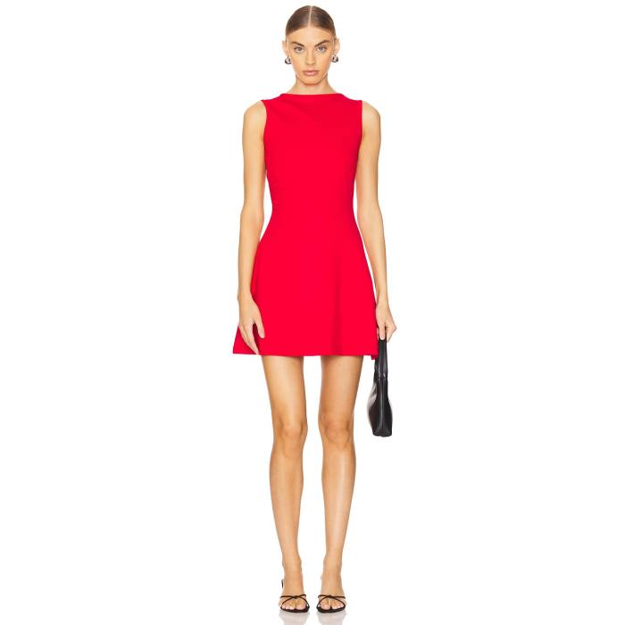 Sndys 【 X Revolve Millie Dress Women Red 】 お召しもの レディース Red 赤・赤いこと