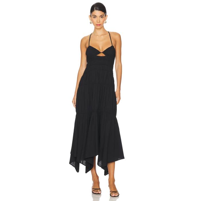 Sndys 【 X Revolve Tahlia Dress Women Black 】 お召しもの レディース 黒いこと 黒いこと