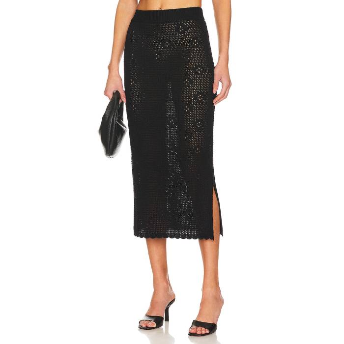 Callahan 【 X Revolve Camila Midi Skirt Women Black 】 レディース 黒色 ブラック|スニケス