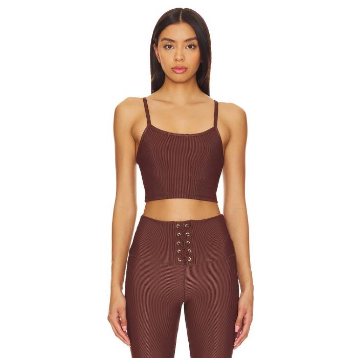 Strut-This 【 X Chantelle Paige-Mulligan The Melrose Bra Top Women Chocolate Rib 】 レディース