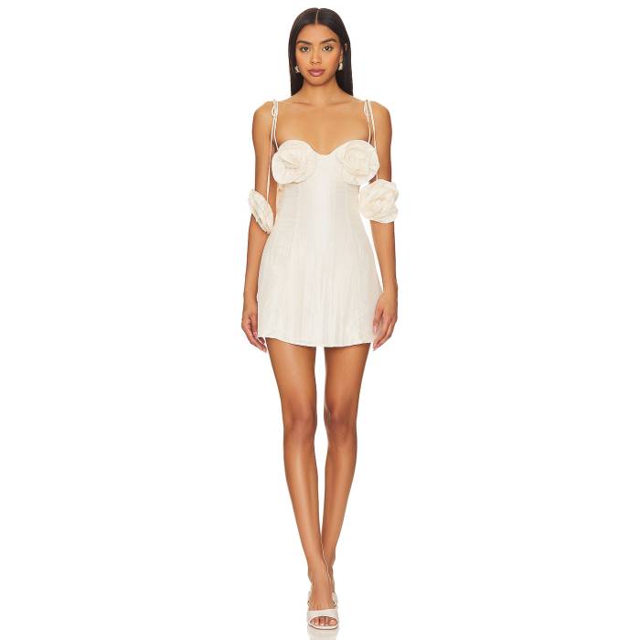 For Love & Lemons 【 Kali Mini Dress Women White 】 ドレス レディース 白色 ホワイト｜スニケス