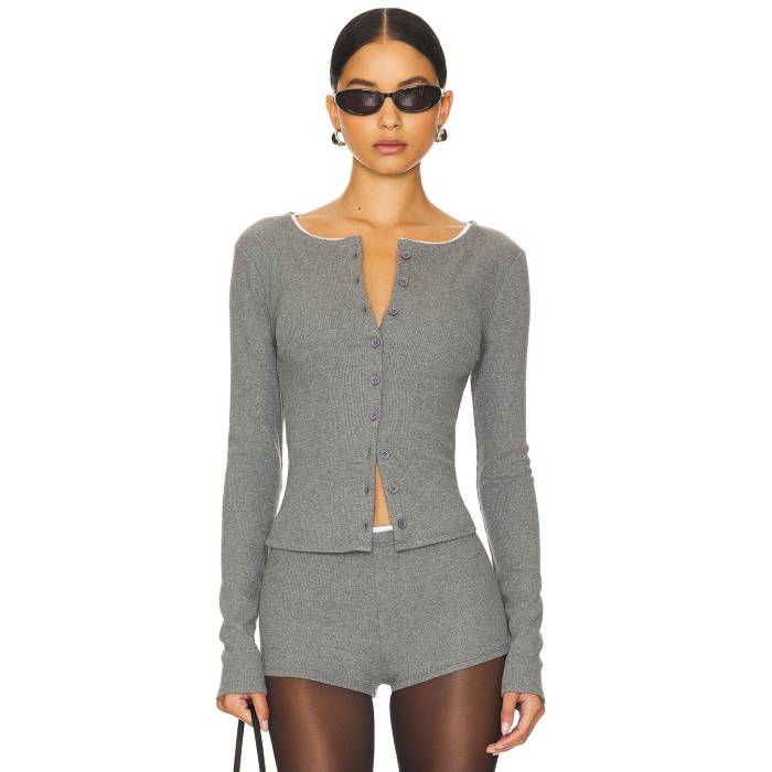 Lovers And Friends 【 Darby Cardigan Women Dark Grey 】 ジレー レディース 薄墨色 薄墨色