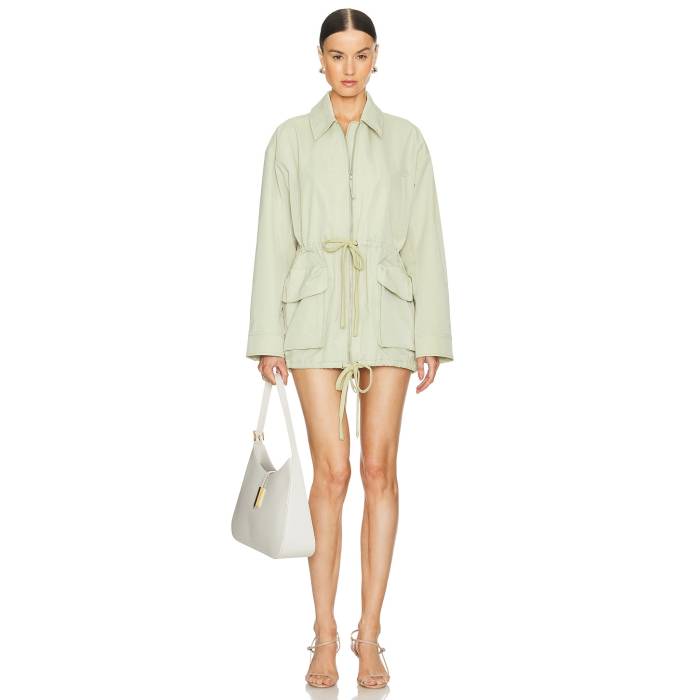 Grlfrnd 【 Tech Gabardine Parka Jacket Women Light Olive 】 テック パーカー Jacket ジャケット レディース olive オリーブ｜スニケス