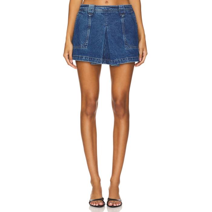 Grlfrnd 【 Ivy Pleated Mini Skirt Women Big Sur 】 レディース